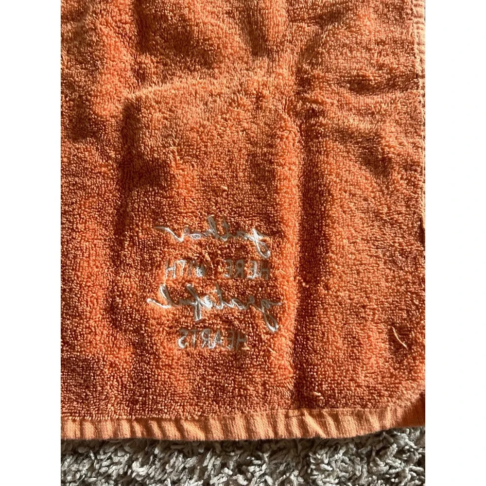 Orange Cotton Hand Towels 